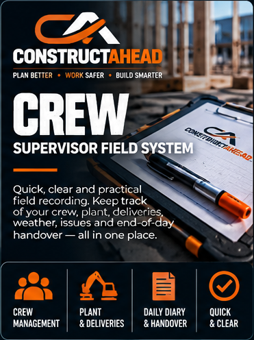 ConstructAhead CREW store card