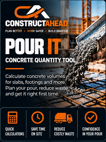 ConstructAhead POUR IT — Concrete Take-Off Tool
